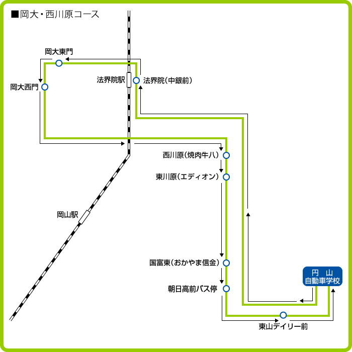 送迎バスルート図
