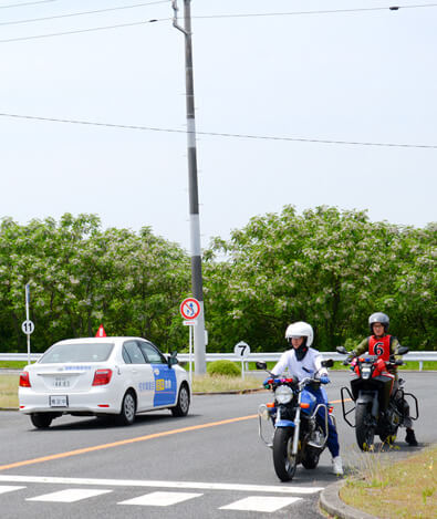 バイク教習の様子